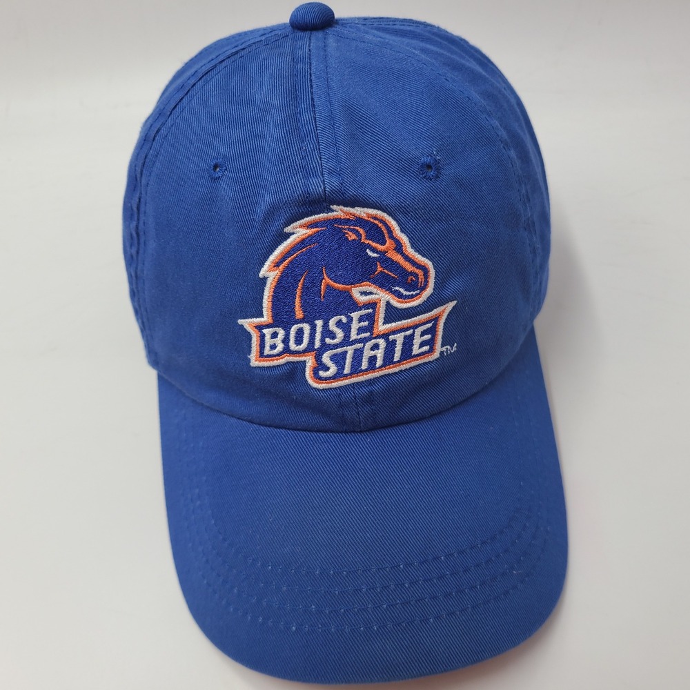Boise State Broncos Hat Strapback Signatures Blue Orange NCAA University Men